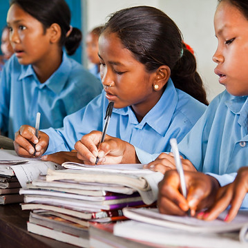 Girl Student in Nepal