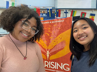 Girls with their student club.jpg