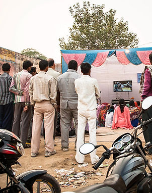 Film screening in India